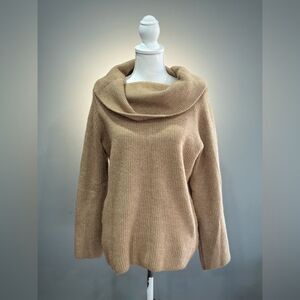 Tan H&M Oversized Turtleneck Sweater Size S EUC